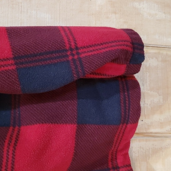 IZOD Vintage Luxury Sport Black Red Check Full Zip Size M - Picture 3 of 7